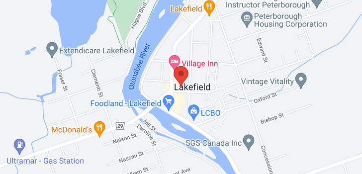 map of 3259 LAKEFIELD ROAD